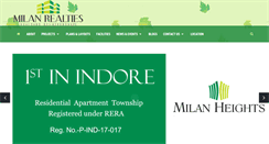 Desktop Screenshot of milanrealties.com